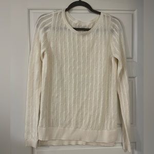 Loft cream white lightweight sweater- s